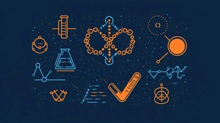 科学实验与化学元素图标集