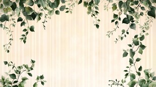 绿叶藤蔓背景图