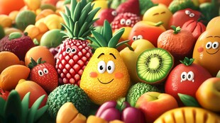 欢乐表情水果大集合