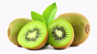 新鲜猕猴桃 带叶展示