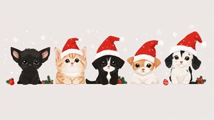 圣诞萌宠大集合