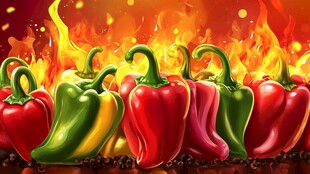 彩椒火焰图 视觉盛宴