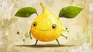 可爱柠檬卡通形象