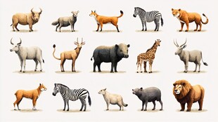 多样野生动物大集合