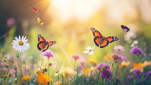 蝶舞花丛间 共赴春日浪漫