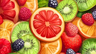 缤纷多彩的水果大集合