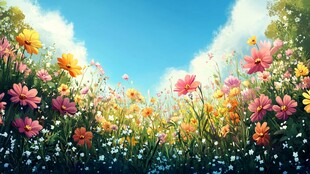 梦幻花海 绽放绚烂色彩