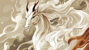 飘逸白鹿 尽显奇幻之美