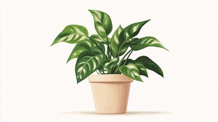 盆栽绿植 清新自然小景致