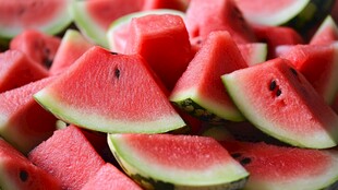 鲜切西瓜块 色泽诱人