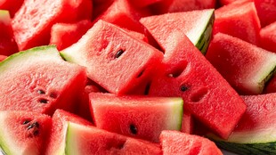 鲜切西瓜块 诱人多汁美味