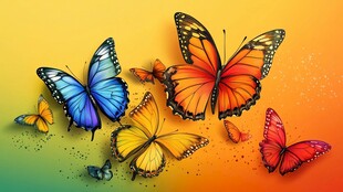 彩蝶纷飞 绚丽多彩的世界