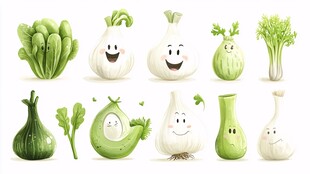 可爱拟人化蔬菜大集合
