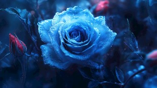 蓝玫瑰 梦幻中的清冷之美