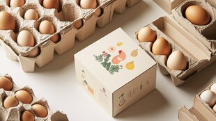 精美鸡蛋礼盒与散装鸡蛋