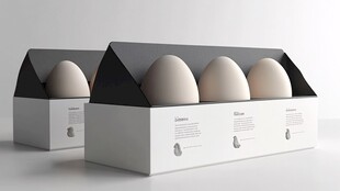 蛋品包装盒3D展示模型