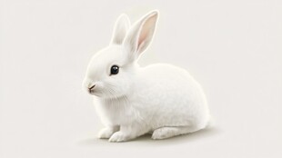 可爱白兔 萌态尽显