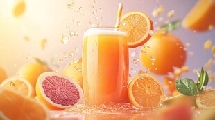 鲜榨橙汁 果香四溢的诱惑