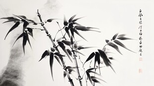 水墨竹韵