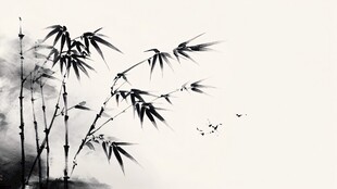 水墨竹韵 尽显东方雅意