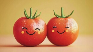 笑脸番茄 可爱的蔬果萌态