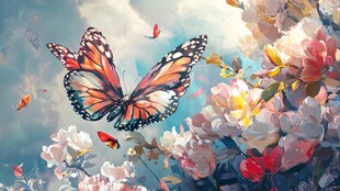 蝶舞繁花间 邂逅春日浪漫