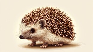 可爱小刺猬的萌趣瞬间