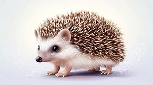 可爱小刺猬 萌态十足