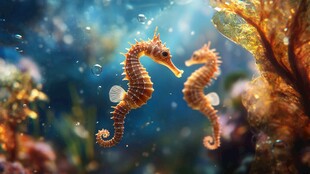 海底双海马的梦幻瞬间