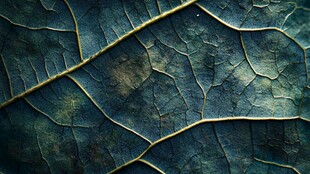 叶脉纹理 微观下的自然之美