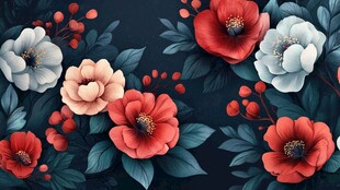 繁花锦簇花卉图案背景