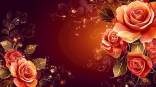 梦幻玫瑰背景图