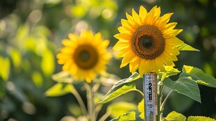 阳光下的向日葵绽放