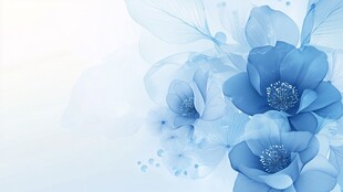 梦幻蓝花背景图