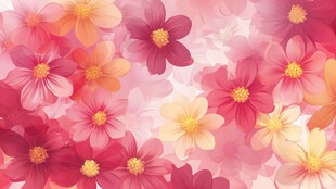 梦幻花卉背景图