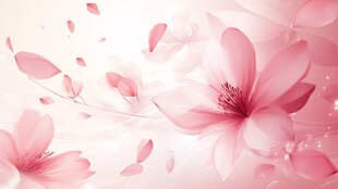梦幻粉色花朵背景图