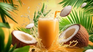 椰香四溢的美味果汁时刻