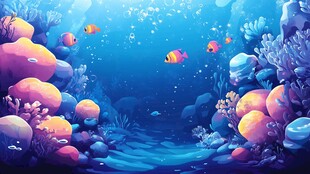 梦幻海底世界 多彩海洋景观