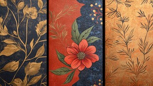 精美花卉植物纹理图案