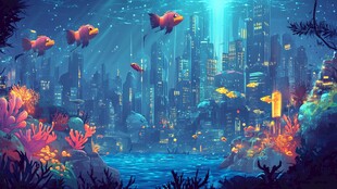 海底梦幻都市景观