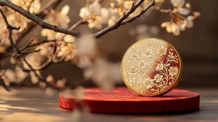 金饰与繁花相映成趣