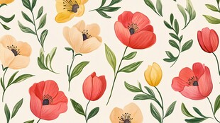 花卉图案背景图