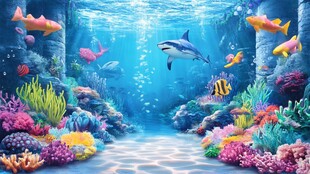 梦幻海底世界的奇妙景象