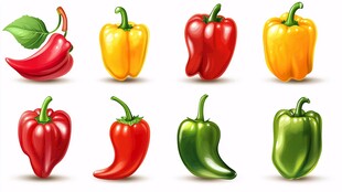 多彩辣椒集合图