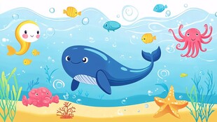 海底欢乐动物大聚会