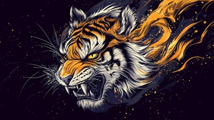 火焰猛虎 野性力量的迸发