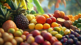 缤纷多彩的新鲜水果盛宴