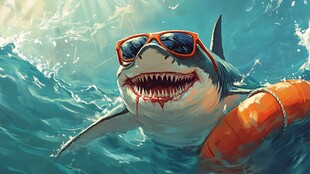 时尚酷鲨畅游欢乐海洋