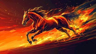 烈焰奔马 雄浑力量之美
