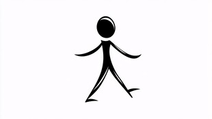 行走的简笔小人